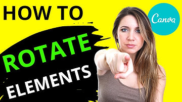 How To Rotate Elements (Pictures, Videos, Text) in Canva