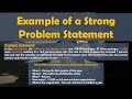 Example of a Strong Problem Statement | Lean Six Sigma Complete Course.