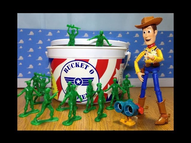 トイストーリー グリーンアーミーメン バケット・オブ・ソルジャーズ Toy Story Bucket o Soldiers リボルテック  ウッディgreen army men