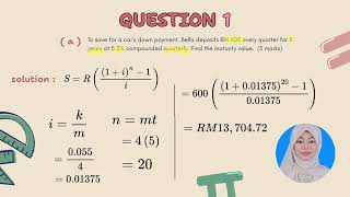 VIDEO ASSIGNMENT | MAT112 : BUSINESS MATH ( COMPOUND INTEREST & ANNUITY) 