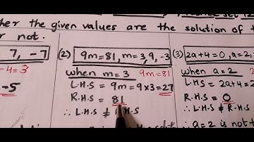 Equations in 1 variable ( class 8) practice set 12.1 #learnmaths#maths#education#basic