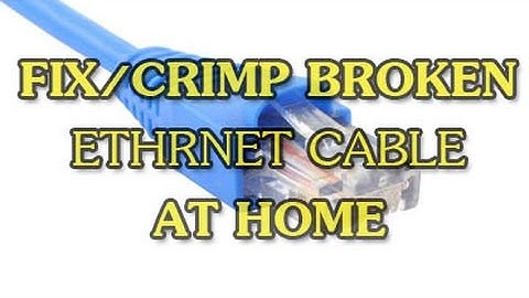 DIY How to Fix/Crimp Broken Ethernet Cable at home .