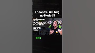Encontrei um bug no Node js
