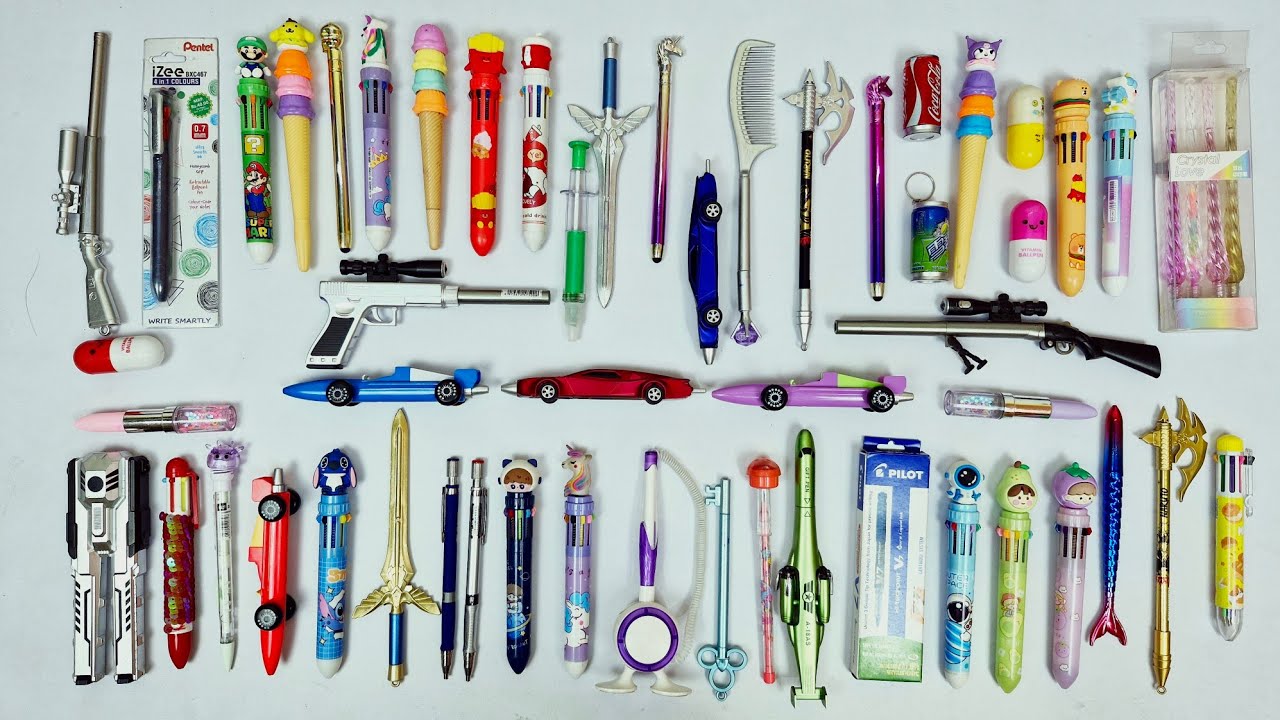 Collection of Unique Style Pen & Pencils - Doraemon Pen, BTS Pen, Avengers Pen, Batman Pen, ball pen