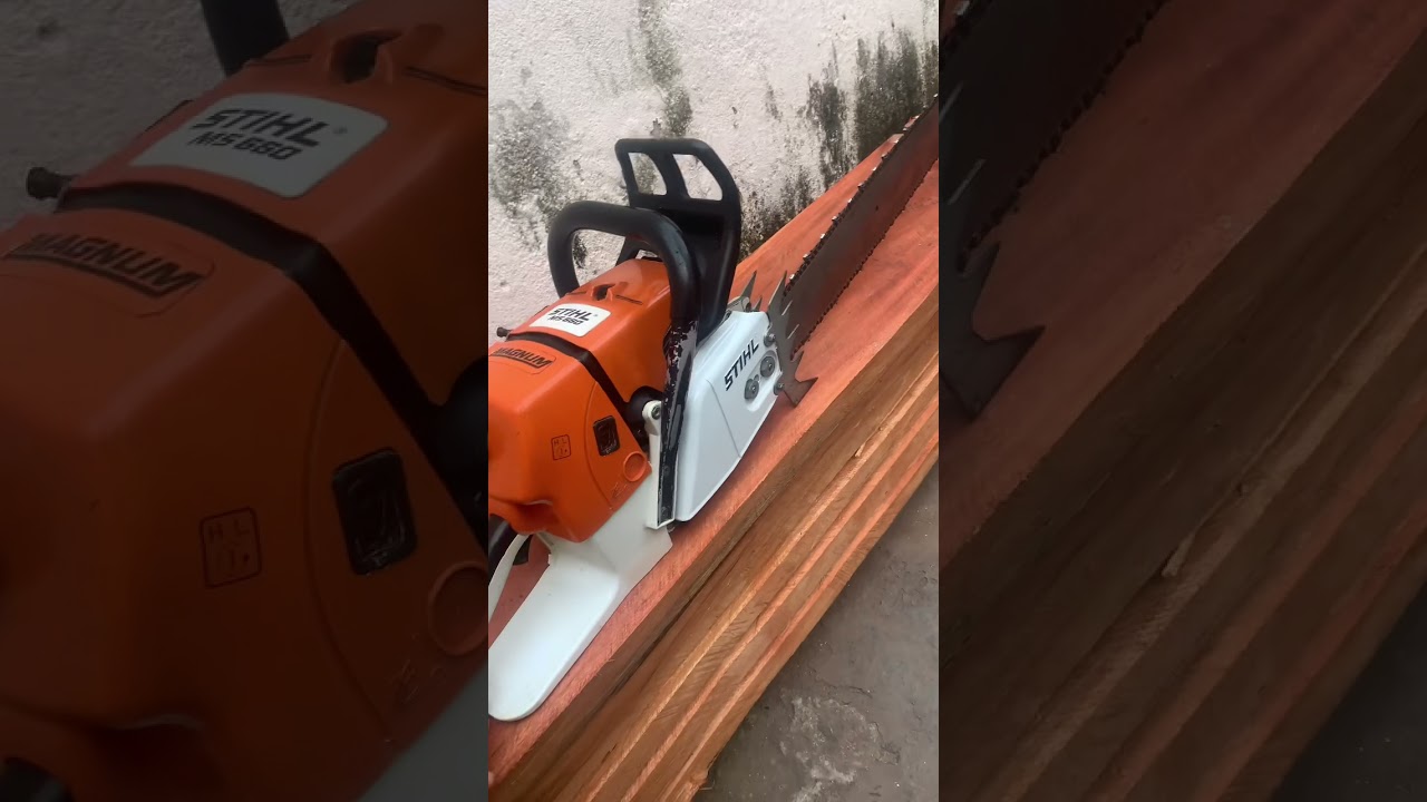 Motosserra Stihl 66 Magnum Funcionando