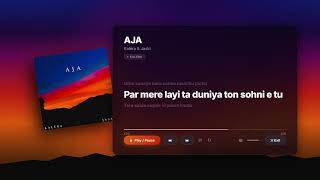 AJA - Kalera ft jaski ( lyrics video ) | 8THRONE