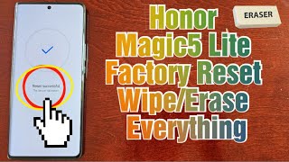 Honor Magic 5 lite How to Factory Reset/Format Erase Totally Wipe All Data From The phone