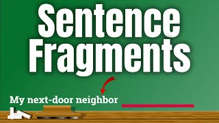 Sentence Fragments Lesson For Children  Learning 