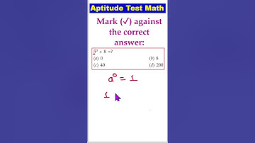 Zero Power Rule Explained | Aptitude Math Trick