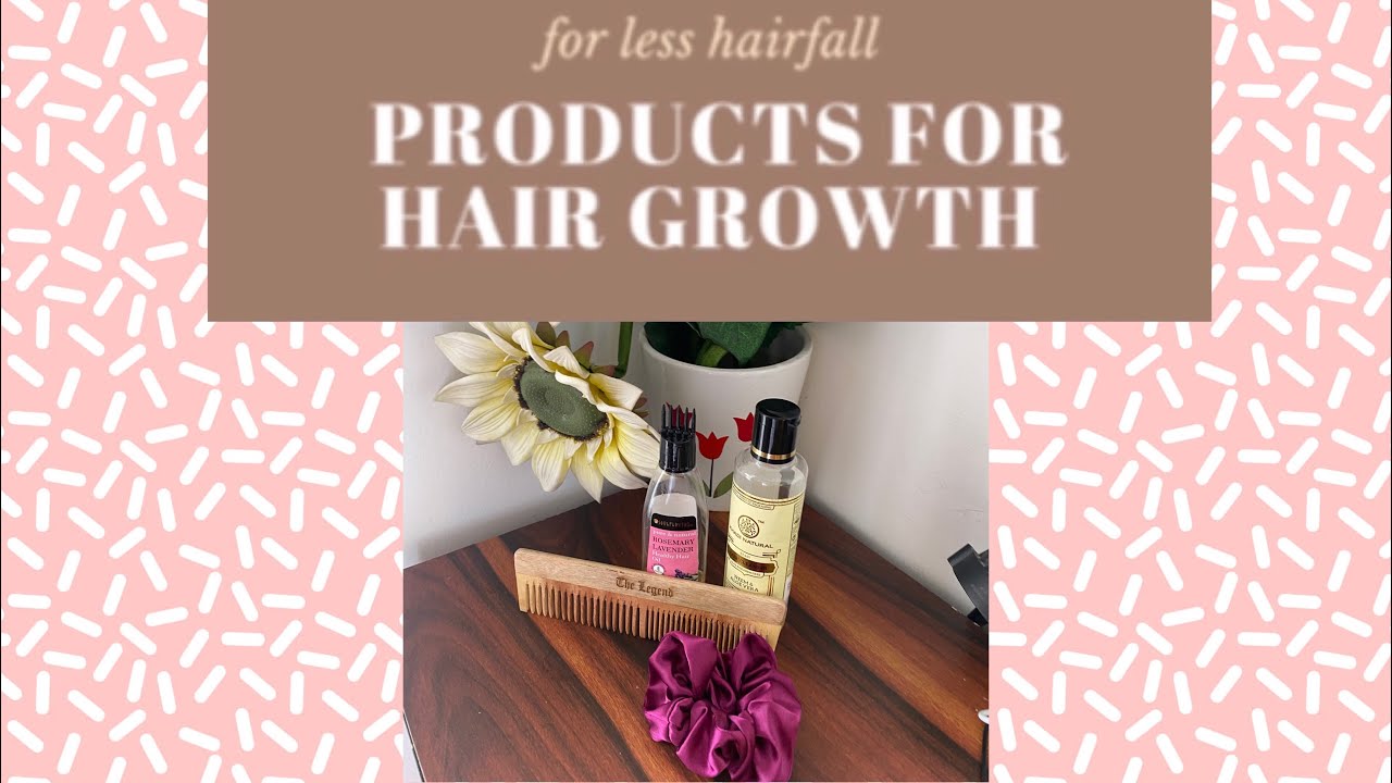 Products for hair growth and less hairfall 👱‍♀️🌸