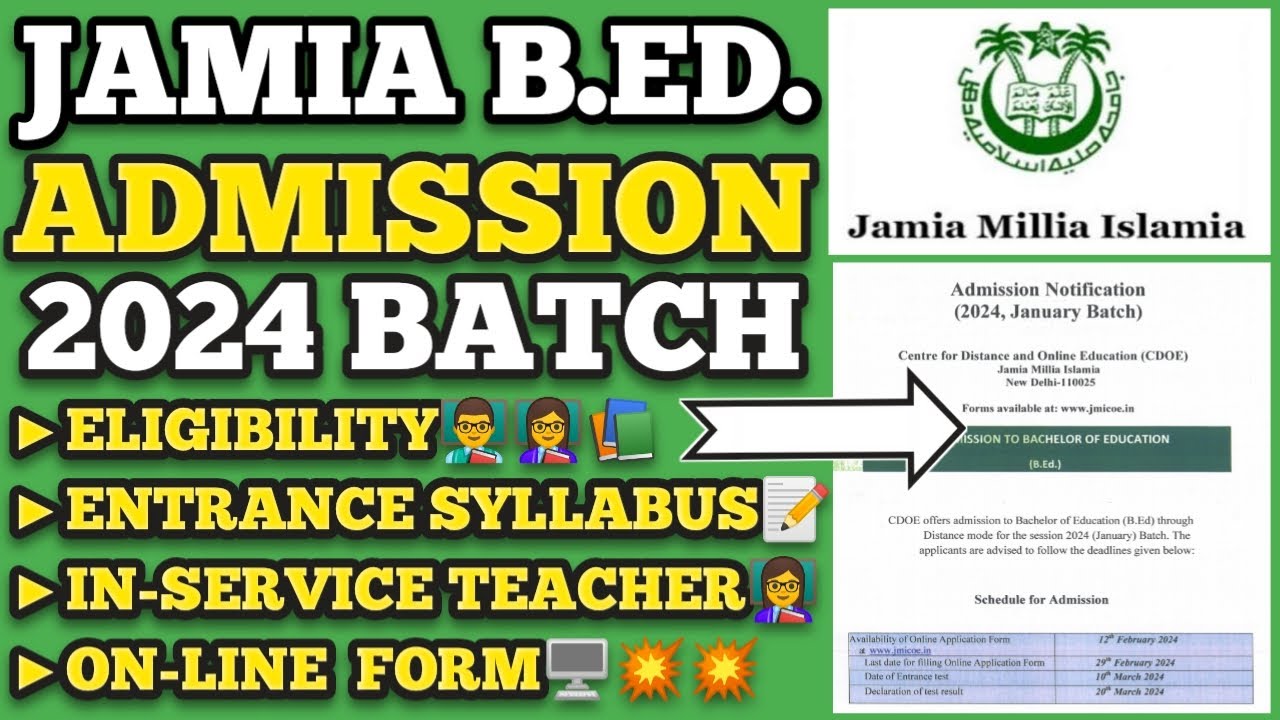 JAMIA B Ed DISTANCE Admission 2024 Online Form Eligibility IN jamia-b-ed-distance-admission-2024-online-form-eligibility-in
