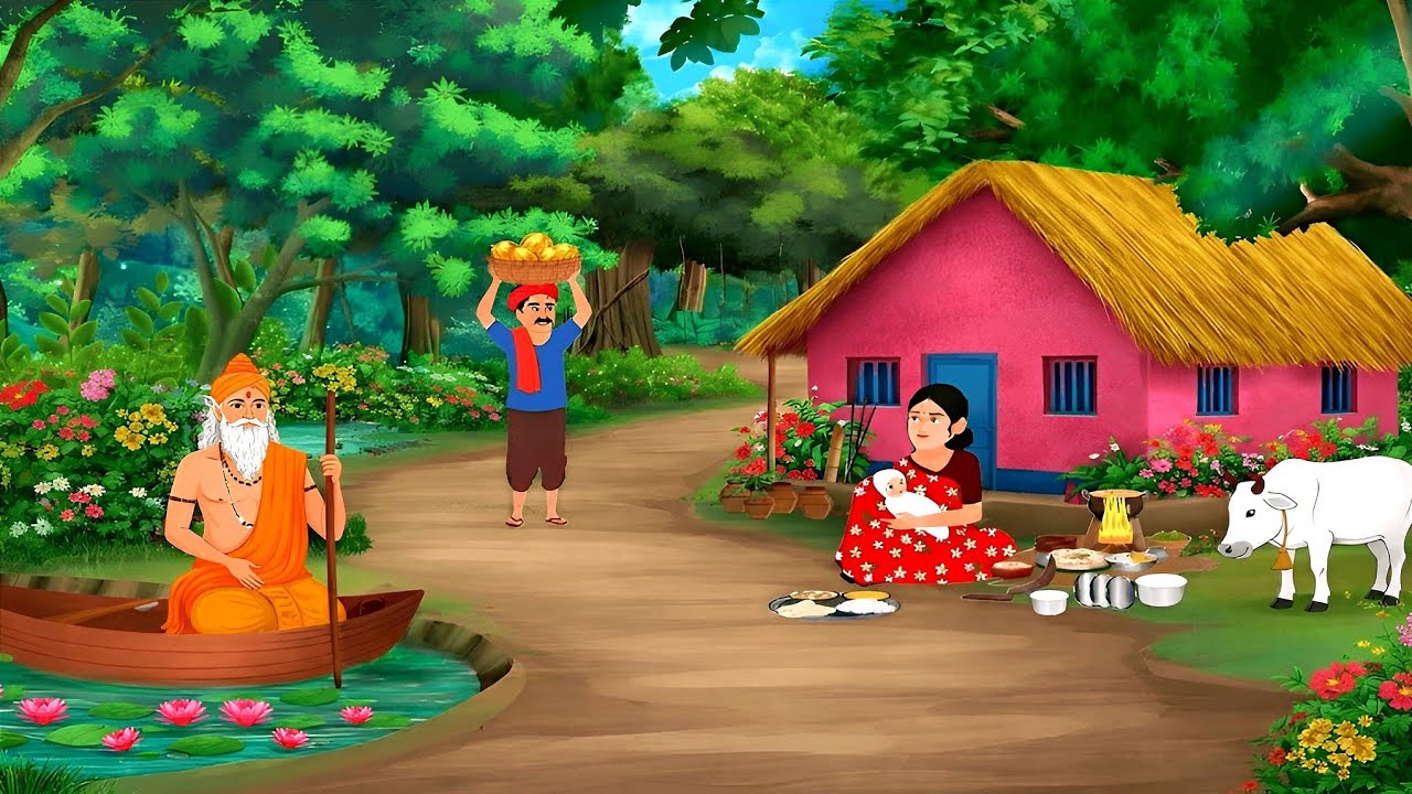 गरीब किसान और चतुर साधु | Hindi Moral Story | Garib Kisan Ki Kahani | Hindi Kahaniya | Cartoon Story