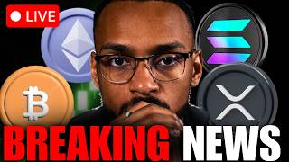 CRYPTO CONTINUES TO PULLBACK AFTER BREAKING NEWS  | BTC, SOL, ETH, XRP, & MORE
