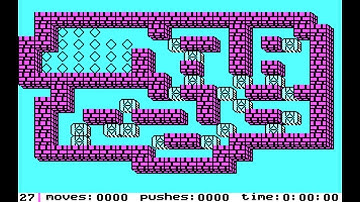 IBM PC - Sokoban Solution - Level 27