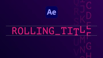 Rolling Letters Title Animation | After Effects Tutorial
