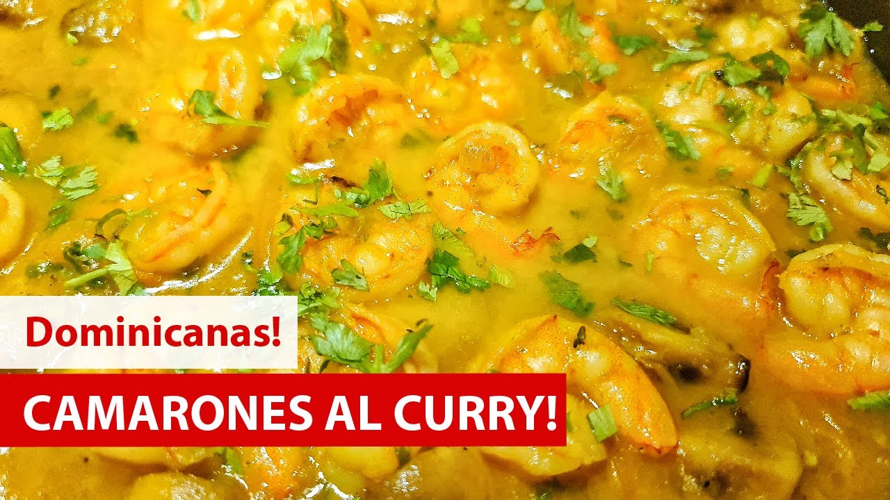Como hacer CAMARONES al CURRY 🍤🍤🥘🥥 [FACILISIMO] | Cocina Dominicana 🇩🇴