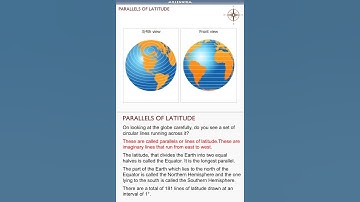 Parallels of latitude