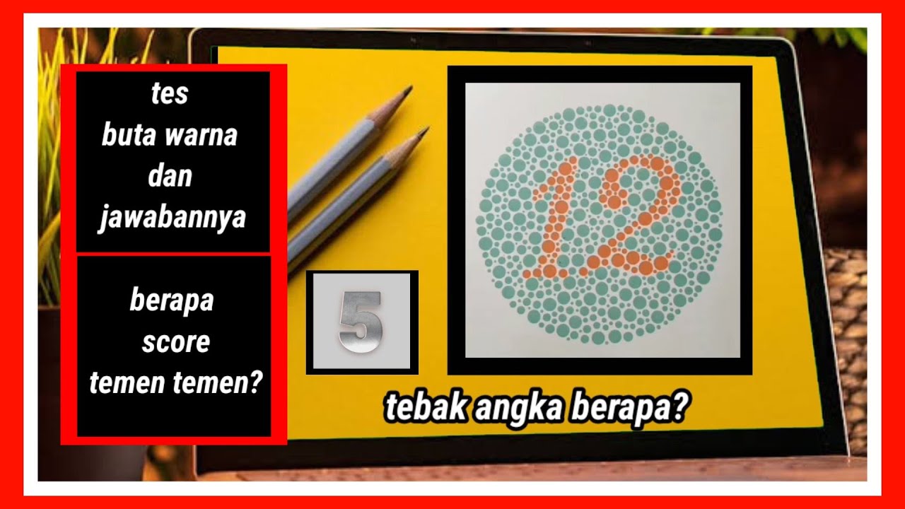 Tes Buta Warna Dan Jawabannya Bdah Tes Buta Warna Youtube