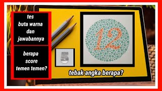 Tes buta warna dan jawabannya |bedah tes buta warna
