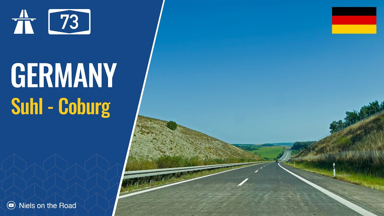 Driving in Germany: Autobahn A73 from Suhl to Coburg