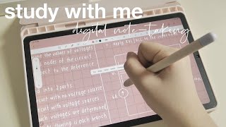 Study with me(15min) | Samsung galaxy tab S6 Lite notetaking Samsung note 和我一起学习吧☁