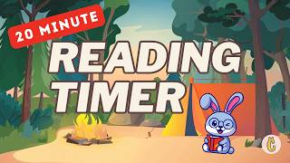 20 Minute Reading Timer | Camping Forest Animals Quiet Reading | Daily 5