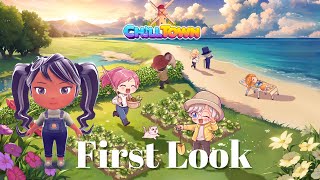 First Look at Chill Town  ♡ | A Cozy Life Sim 🌱