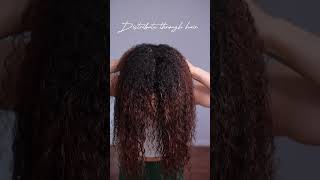 CURLY HAIR ROUTINE ON 3C hair texture pt 1 #curlyhair #curlygirlmethod