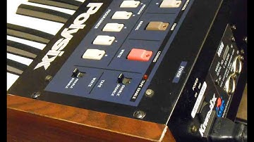 Korg Polysix Synthesizer Video Demo Mojo Machine