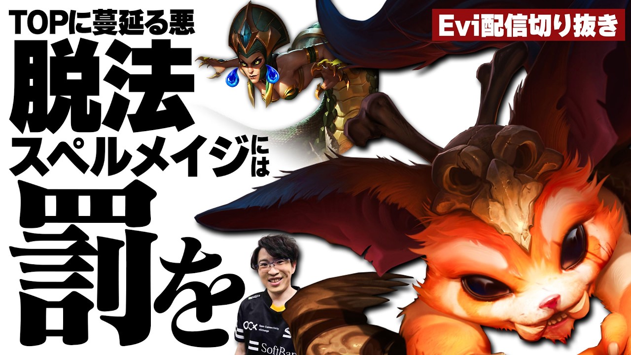 【ナー vs カシオペア】TOPに蔓延る悪を許さない！脱法スペルのメイジを罰し礼儀正しくキャリーするえび【SHG Evi】