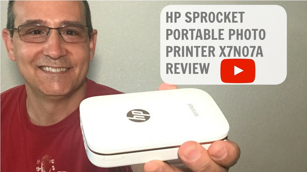  HP Sprocket Portable Photo Printer, X7N07A, Print Social Media  Photos on 2x3 Sticky-Backed Paper - White : Electronics