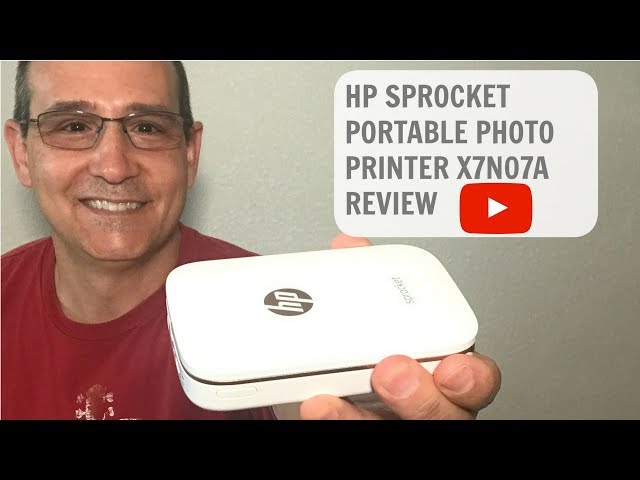 Chaiselong Alfabet Særlig HP SPROCKET PORTABLE PHOTO PRINTER X7N07A REVIEW - YouTube
