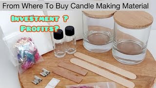 From Where to Buy Candle Making Material | Investment On Business |  Profitable Business Or Not