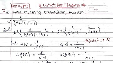 Convolution Theorem|Mathematics-III BE Civil Computer Electronics Electrical Architecture|PU TU KU