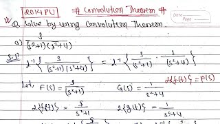 Convolution Theorem|Mathematics-III BE Civil Computer Electronics Electrical Architecture|PU TU KU