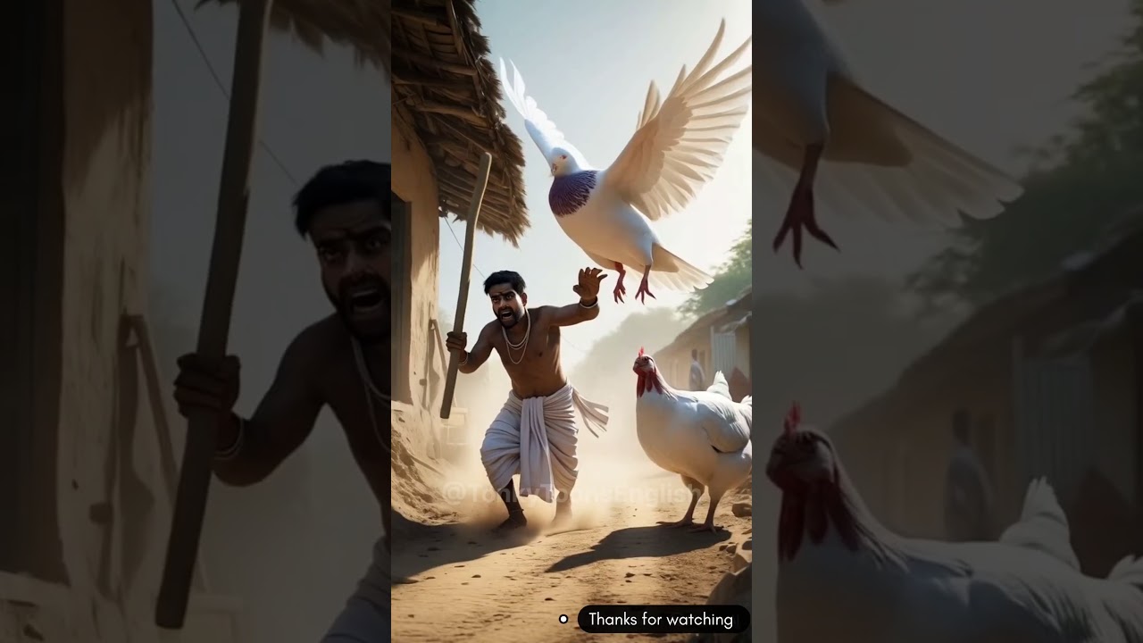 The friendship of an egg and a pigeon.