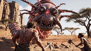 Life Million Years Ago | Prehistoric Human vs Giant Mutant Worm