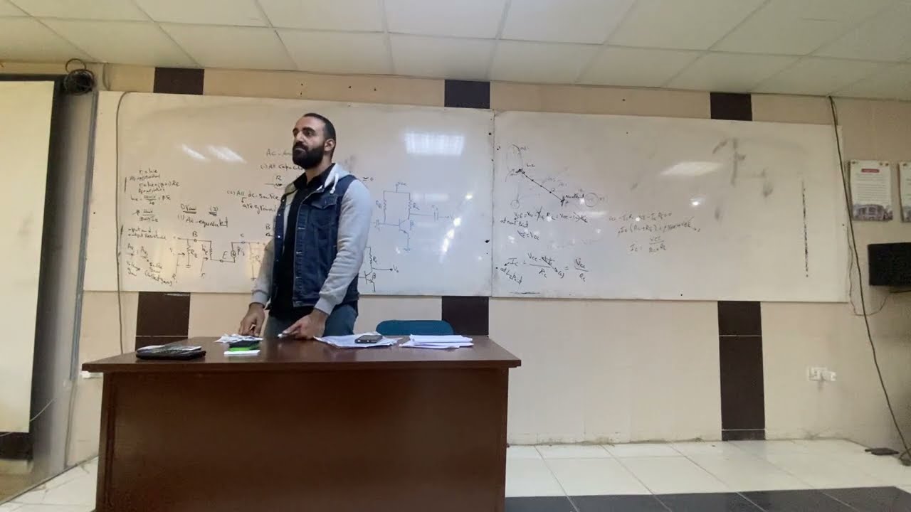 Revision of Midterm-AC Analysis of BJT (common emitter) شرح بالعربي_ Video 4 - electronics (level 3)