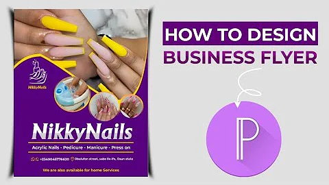 HOW TO DESIGN A BUSINESS FLYER ON PIXELLAB (Pixellab Tutorial)