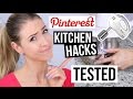 Pinterest HACKS Tested: KITCHEN LIFE HACKS || What Worked & What DIDN'T