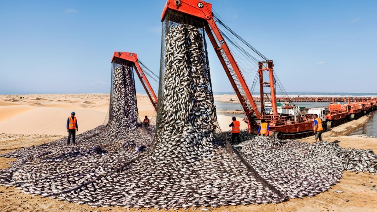 Des Millions De Poissons Ont Été Laissés Dans Le Désert Le Plus Dur De Chine