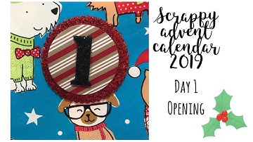 Scrappy Advent Calendar | Day 1 opening | Katie