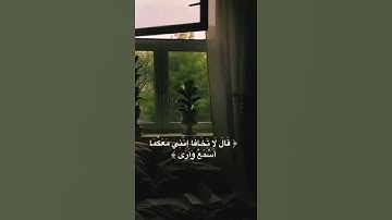 قَالَ لَا تَخَافَا ۖ إِنَّنِي مَعَكُمَا أَسْمَعُ وَأَرَىٰ (46) ||سورة طه