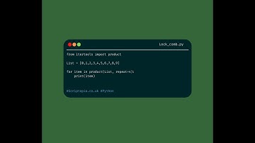 Python Lists - Get all combinations of list items (Lock combinations)