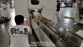 Automatic maxi roll paper log saw cutting machine