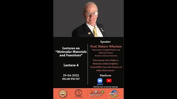 pCOE on Molecular Materials and Functions Lecture Series.