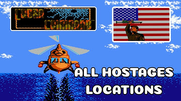 【Cobra Command】All Hostages Locations【NES/4K】