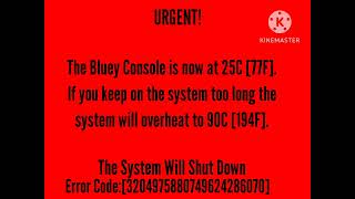 Bluey Game Console Kill Screen Without Vhs