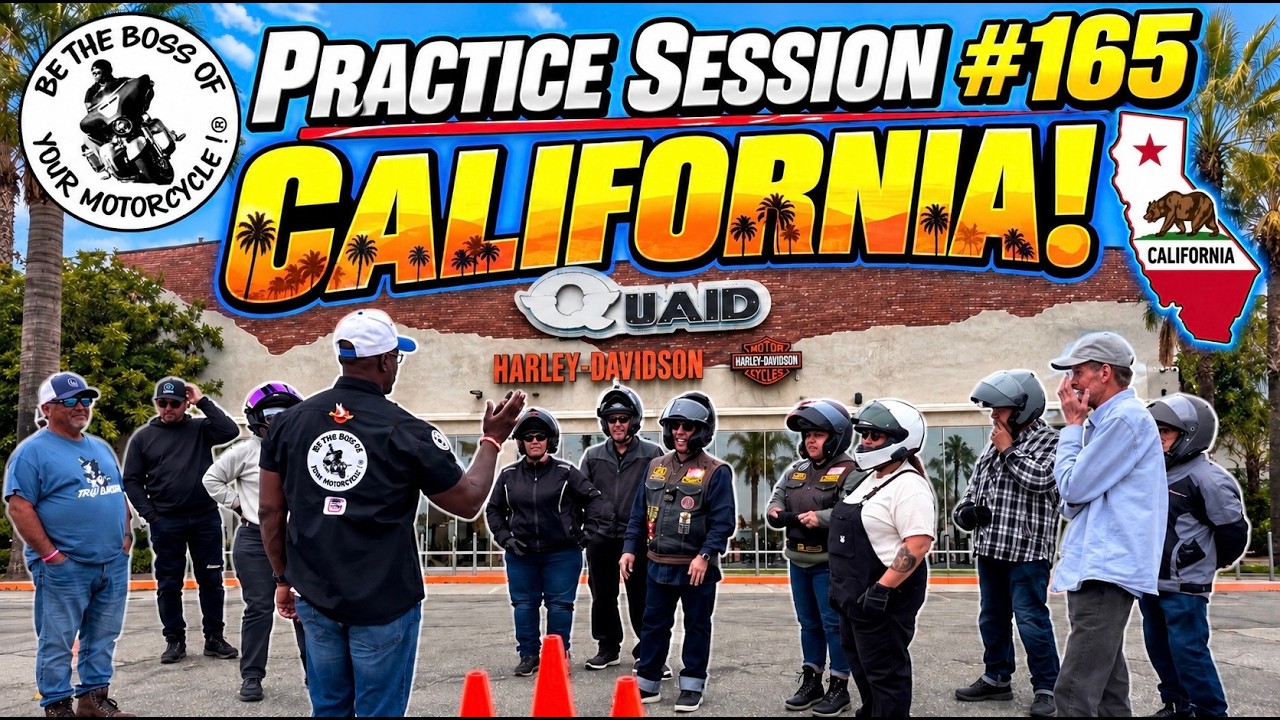 Practice Session #165 - California - Advanced Slow-Speed Motorcycle Riding Skills