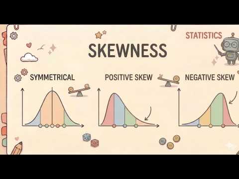 Symmetry vs. Skewness: Which Way is the Tail? (Statistics 101)
